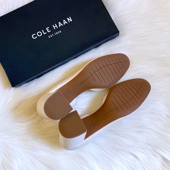 Cole Haan Daina Grand D’orsay Ivory Leather Pumps - Picture 5 of 8